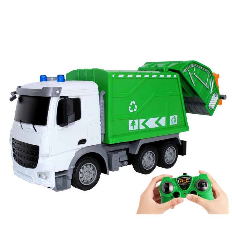 Remote control garbage rc truck electric recycling toys set with trash ...