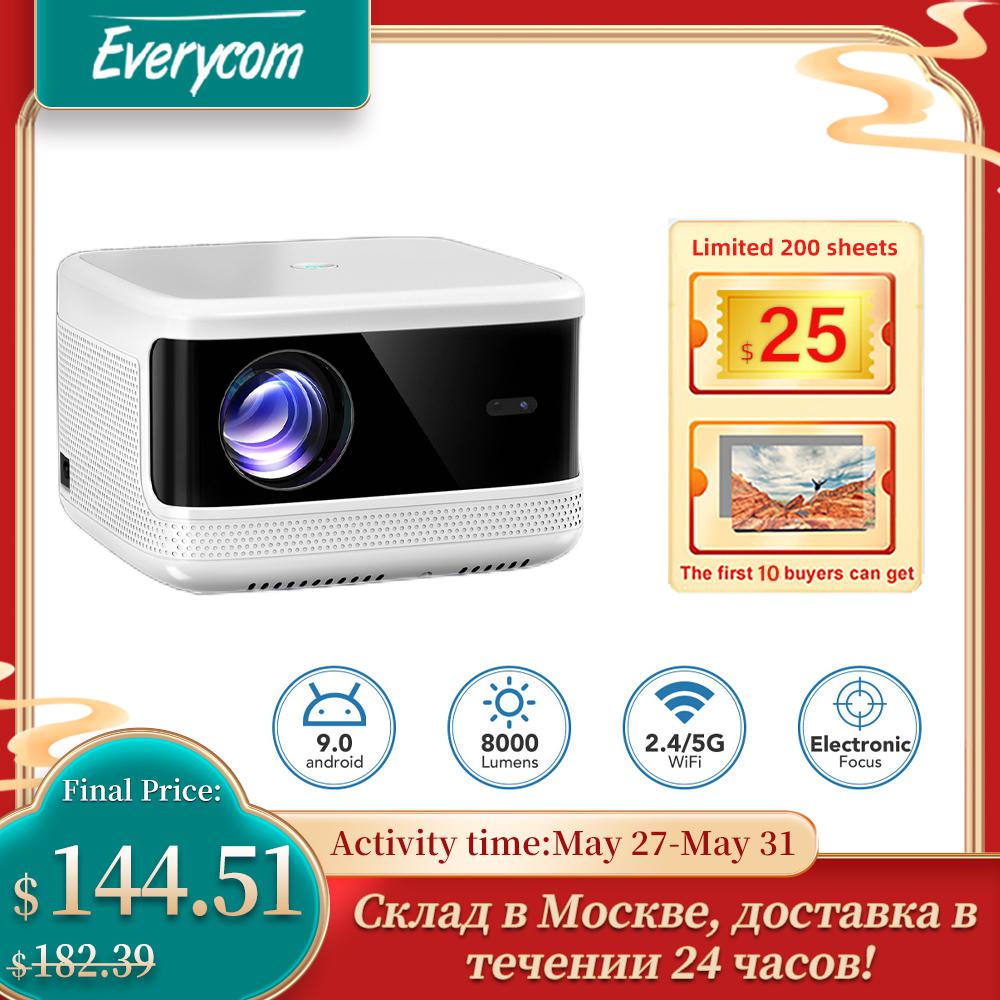Everycom T5 Support 4K Projector 1080P Beam LED Projector with Android ...