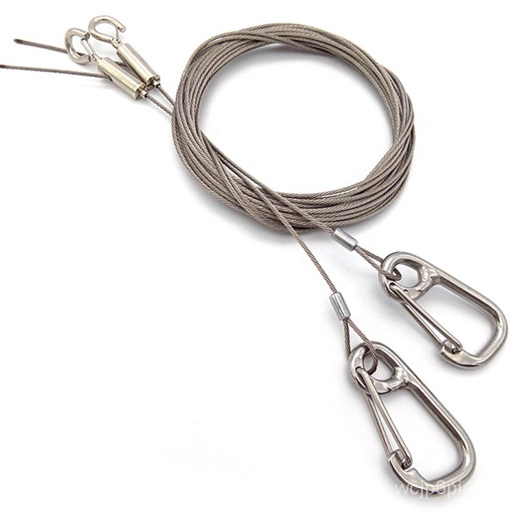 CABLE TORSION SPRINGS 1/8 X 10'6 9' GARAGE DOOR WIRE ROPE SLING ...