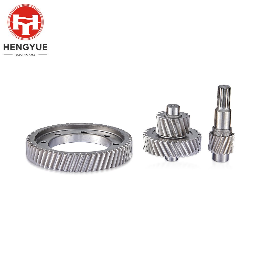 Electric car reducer motor cylindrical internal helical bevel gear ...