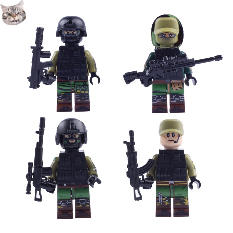 Moc Military Compatible Lego Military Camouflage Minifigure * Russian ...