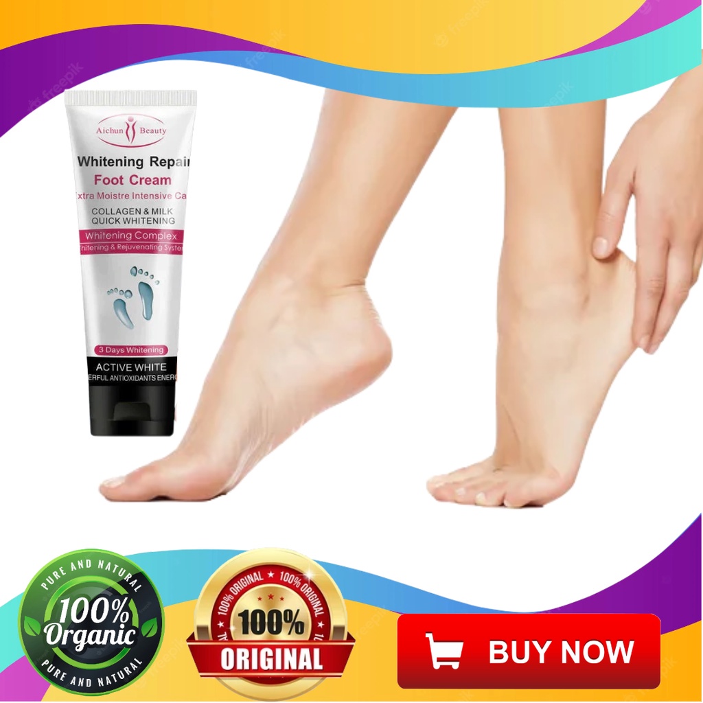 Effective Whitening Repair Foot Cream Milk Serum 100g by Aichun Beauty