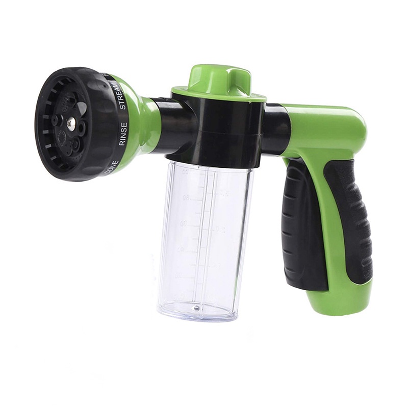 Pressure Hose Nozzle Foam Gun 8 In 1 Jet Spray Gun Soap Dispenser