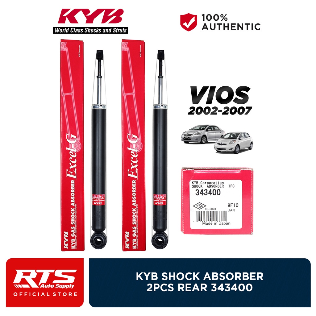 KYB Kayaba Excel-G Rear Shock Absorber for Toyota Vios 1st Gen 2002 ...