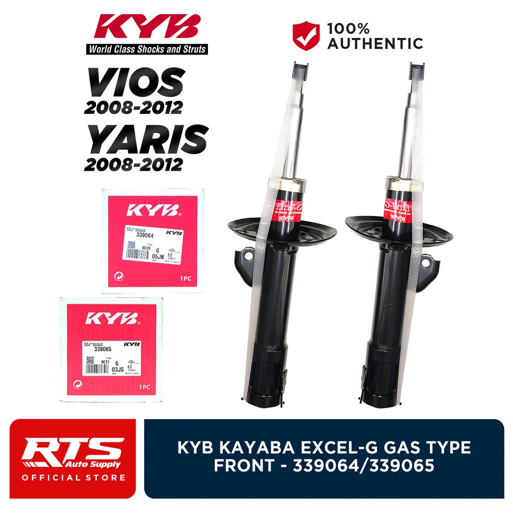 KYB Kayaba Excel-G Front Shock Absorber for Toyota Vios and Yaris 2008 ...