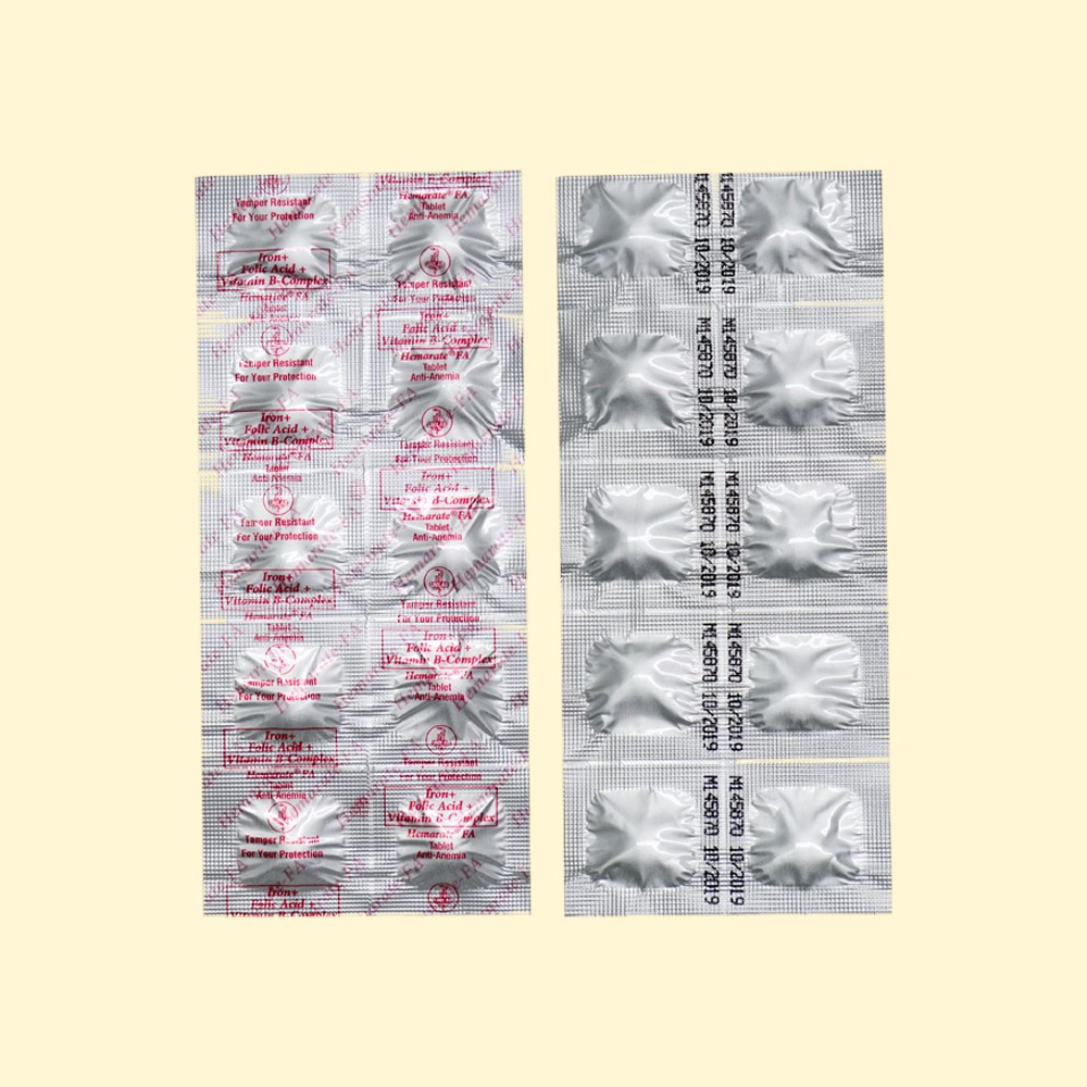 ┋HEMARATE Iron + Folic Acid + Vitamin B Complex 1 Tablet Shopee