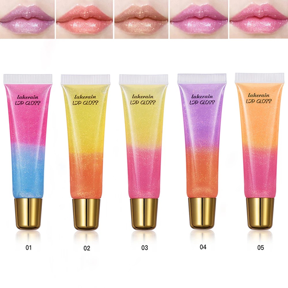 Ibcccndc Moisturizing Plumping Lip Gloss Plumper Makeup Glitter Nourishing Liquid Cherry