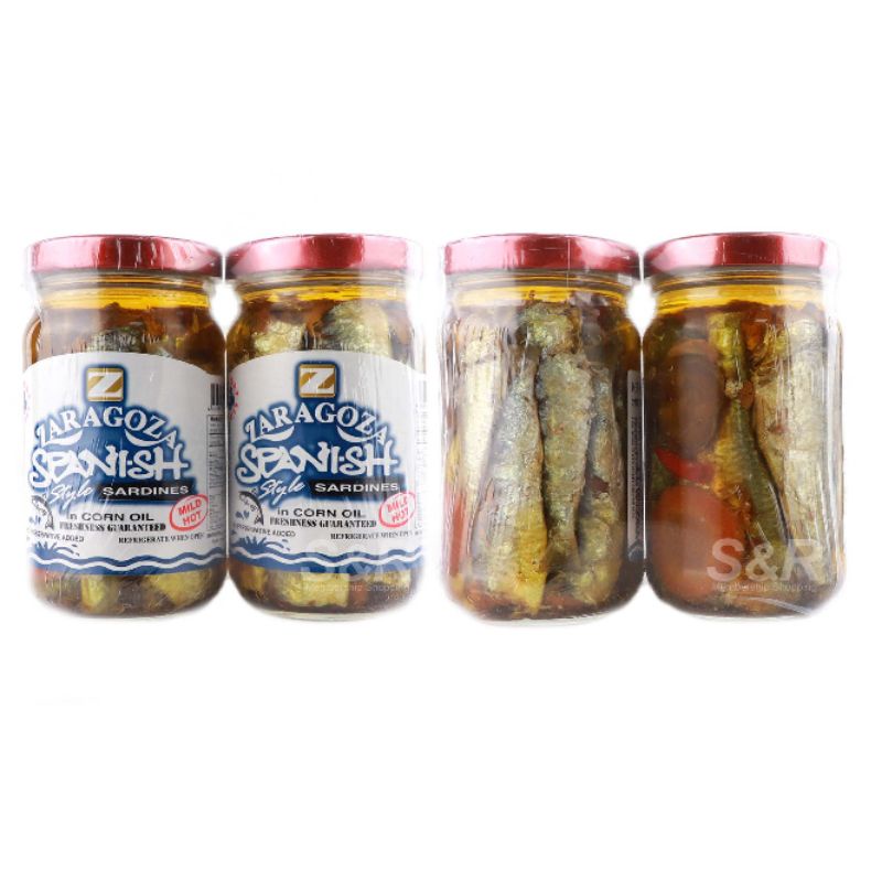 Zaragoza Spanish Style Sardines in Corn Oil 2 jars Shopee Philippines