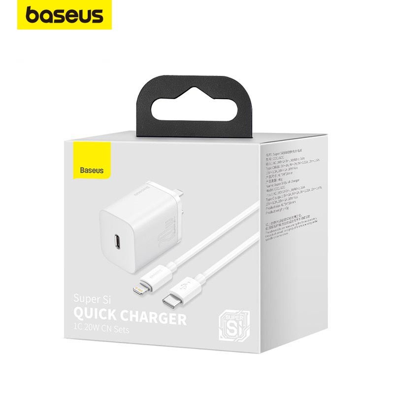 Baseus Cavo Type-C Simple Wisdom 2 Pezzi – 5A 1.5m Ricarica Veloce Bianco (Kit USB A Type-C)