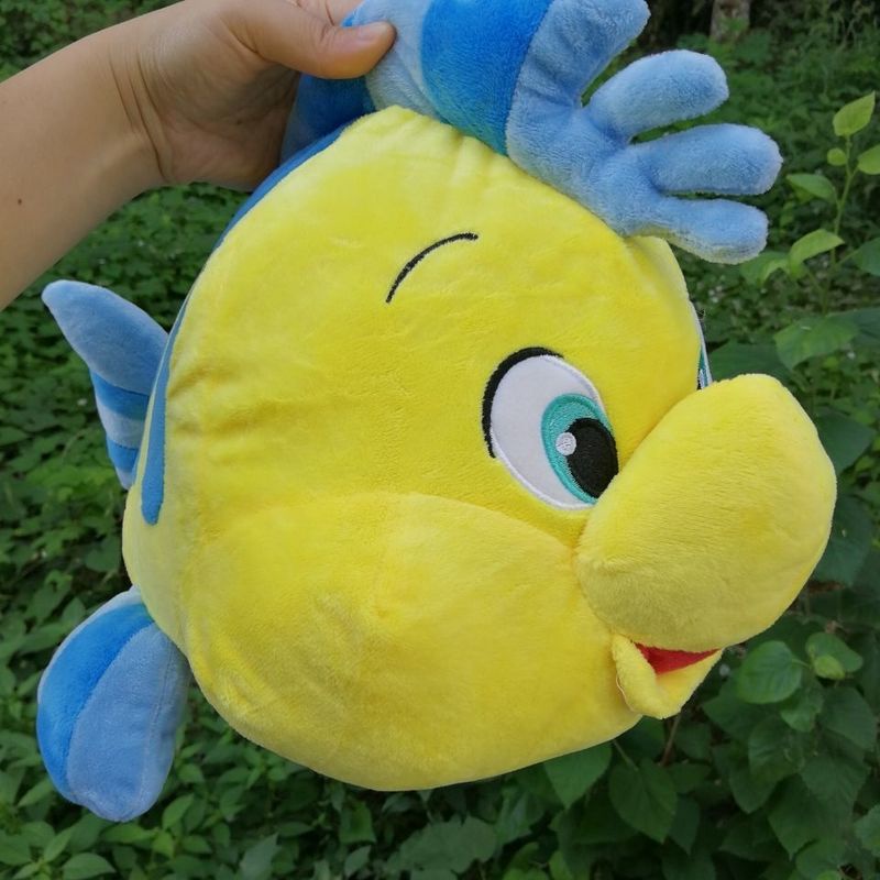 【new】 35cm/45cm Disney Flounder Ariel The Little Mermaid Princess Plush
