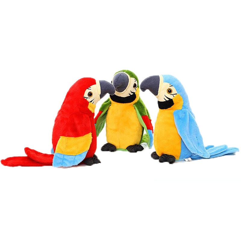 Voice Parrot For Reading Parrot Children Repeat Plush Kid Can Toys Fan ...