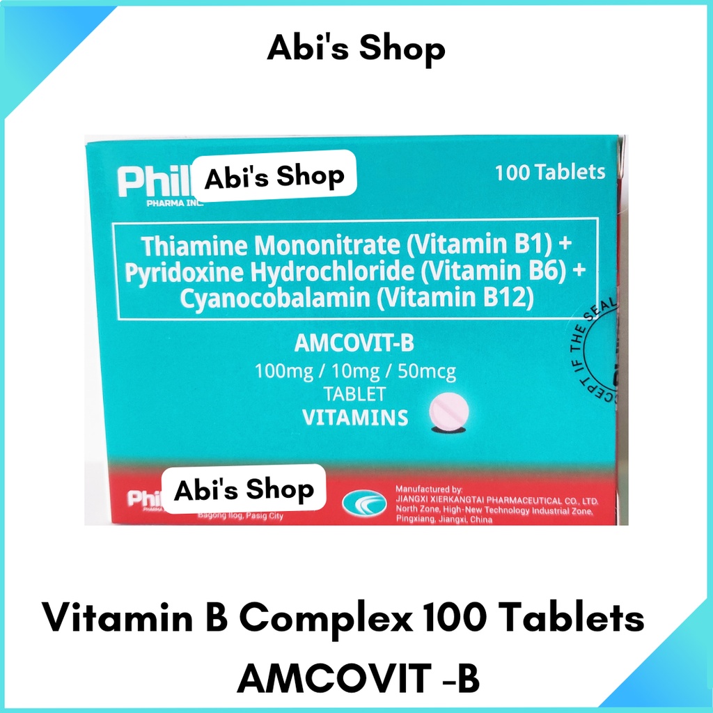 ∈☃AMCOVIT - B Vitamin B Complex 100 Tablets | Shopee Philippines