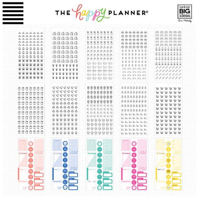 1372 Household Stickers PART 1 - The Happy Planner | Shopee Philippines