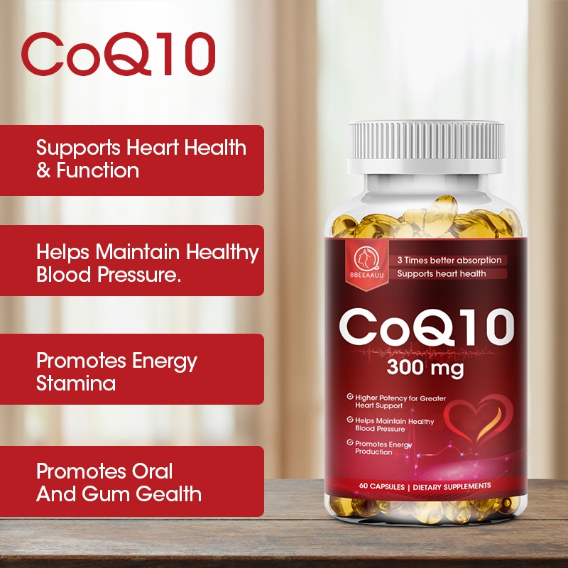 nurse BEAU Coenzyme Q10 Capsules COQ10 Support Heart Health Blood
