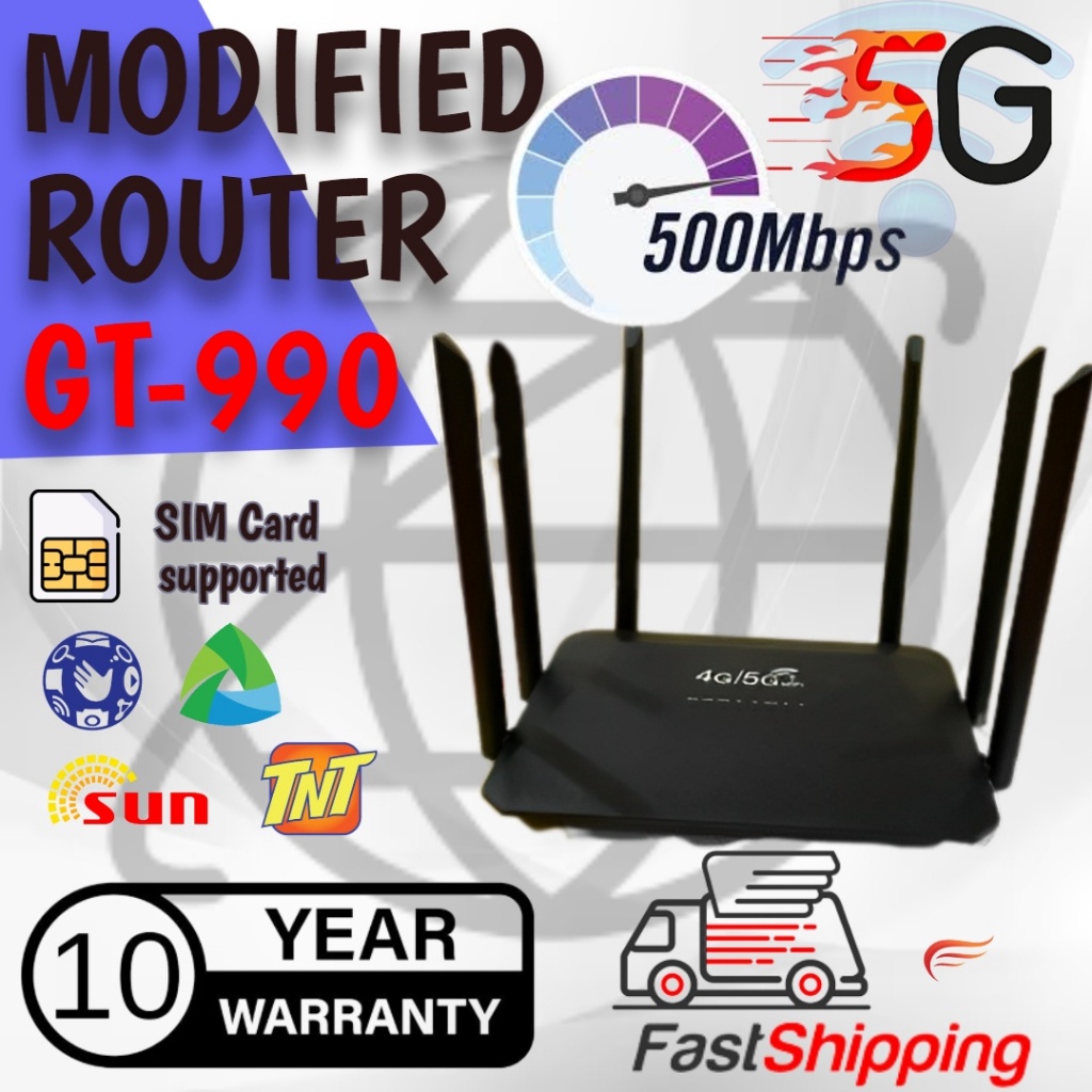 ☢ Modified Router GT 990 Unlimited Hotspot 5G /4G LTE Modem Router MOD