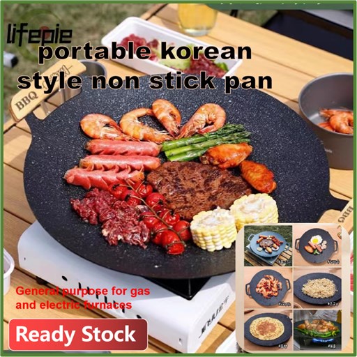 Queen Sense Korean BBQ Samgyeopsal Non-Stick All powerful Stovetop Grill Pan