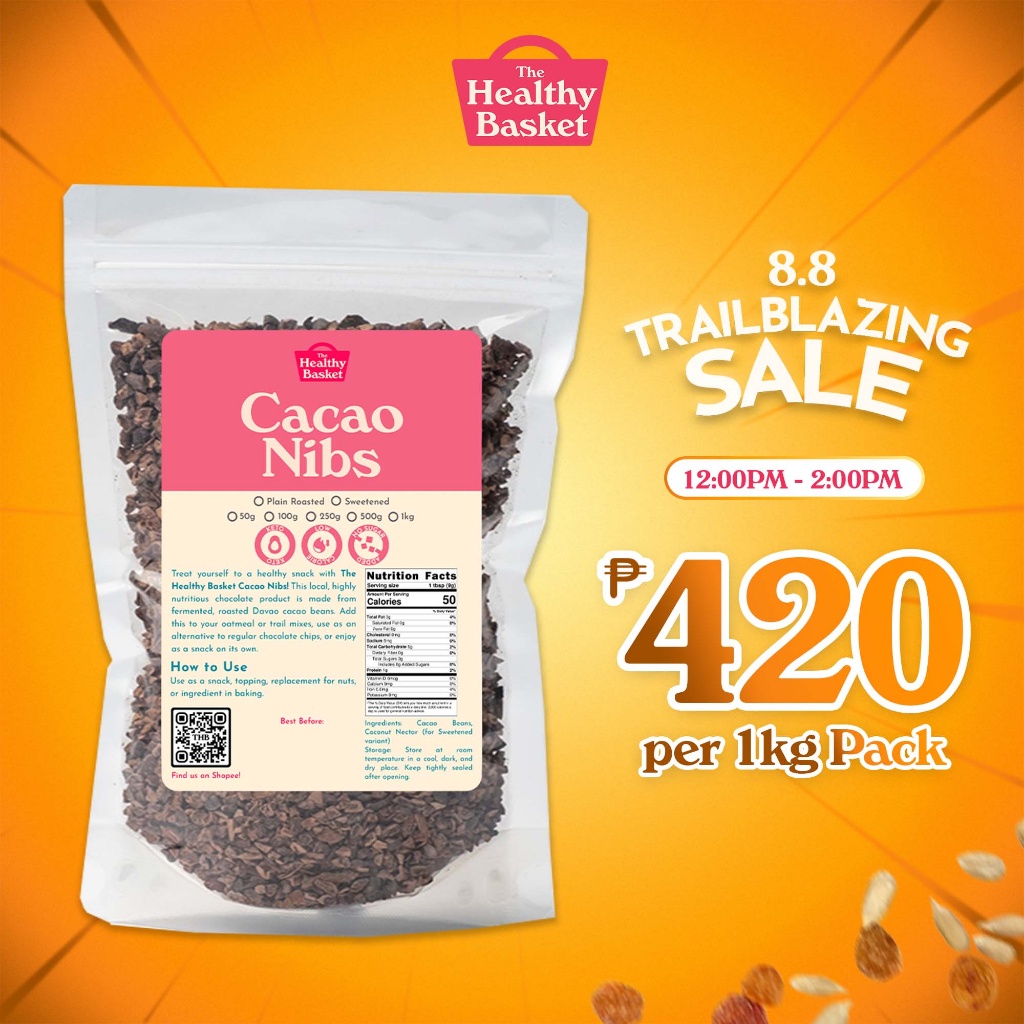 ☞☃Healthy Basket Roasted Cacao Nibs (250g, 500g & 1kg) Shopee Philippines