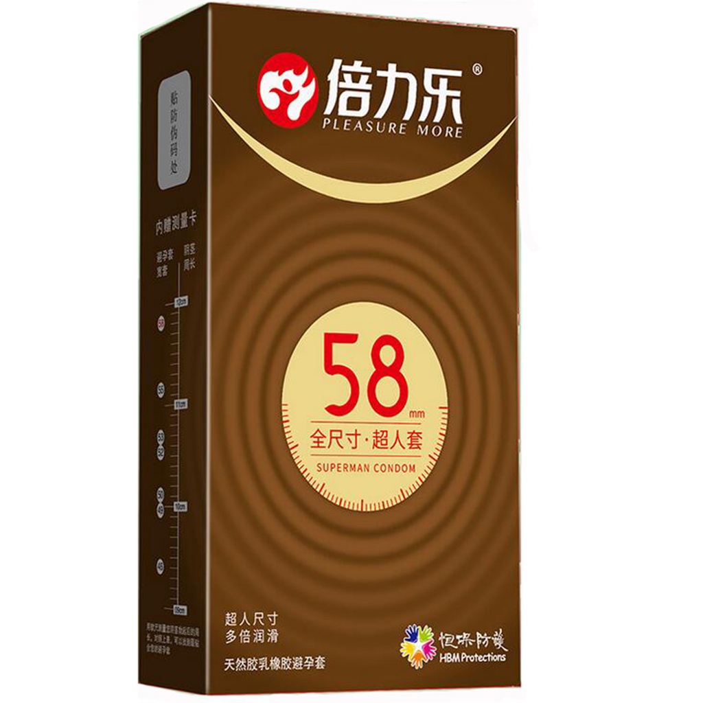 【new】 Pleasure Xxl Sizes Condoms 30pcs 58mm Cock Sleeve Lubricated Adult Sex Natural Latex 4796