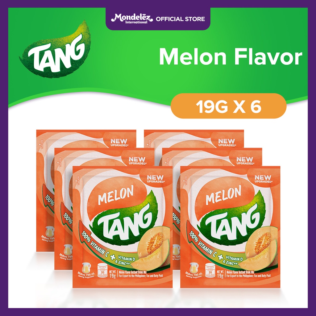Tang Instant Drink Mix Melon Flavor 19g (Set of 6) Shopee Philippines