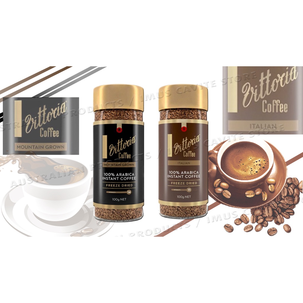 Vittoria Coffee Freeze Dried 100ARABICA Instant Coffee 100g Shopee
