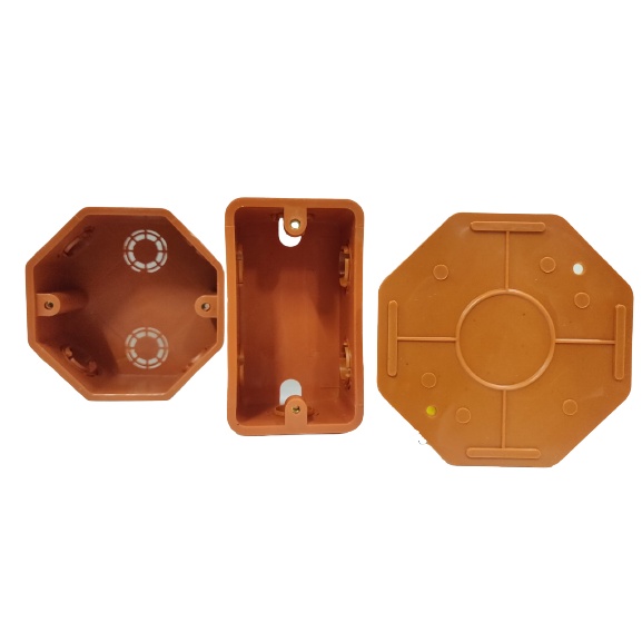 JUNCTION BOX / UTILITY BOX / COVER PVC ORANGE FOR ELECTRICAL | Shopee ...