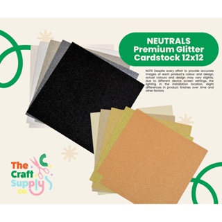 250 Pieces 12*12 300gsm Colorful Glitter Paper Glitter Cardstock