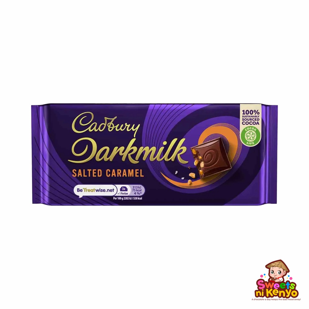 50 Off Cadbury Darkmilk Salted Caramel Chocolate Bar 85g Shopee Philippines