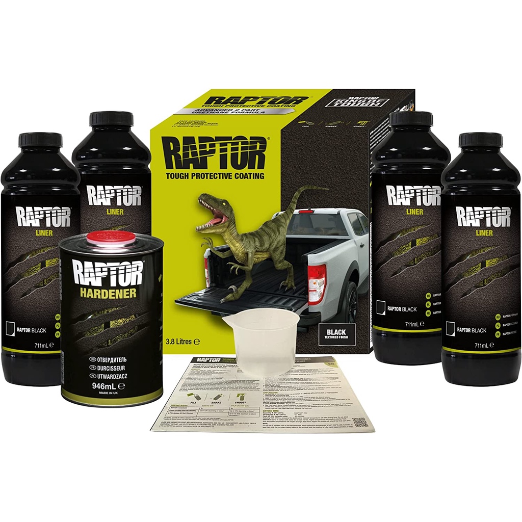UPOL RAPTOR Black Spray Truck Bed Liner 4L Kit Shopee Philippines