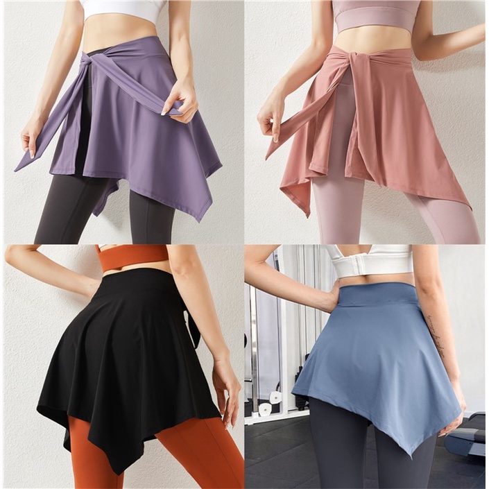 zumba outfit for women A LaceUp Skirt Irregular Hem Running Street