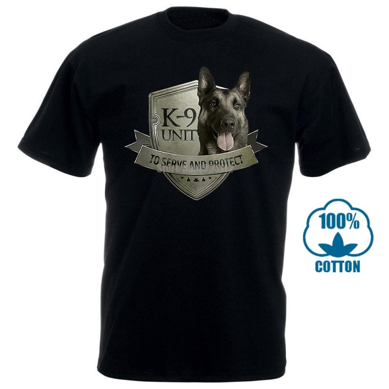 K9 Unit Malinois Belgian Shepherd T Shirt XS-4XLFit Kawaii Popular Mens ...