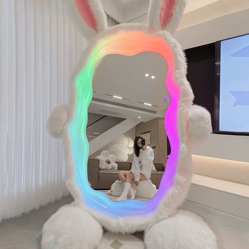 8FPM Aesthetic LED Full Body Mirrors Asymmetrical Design Luxury Living