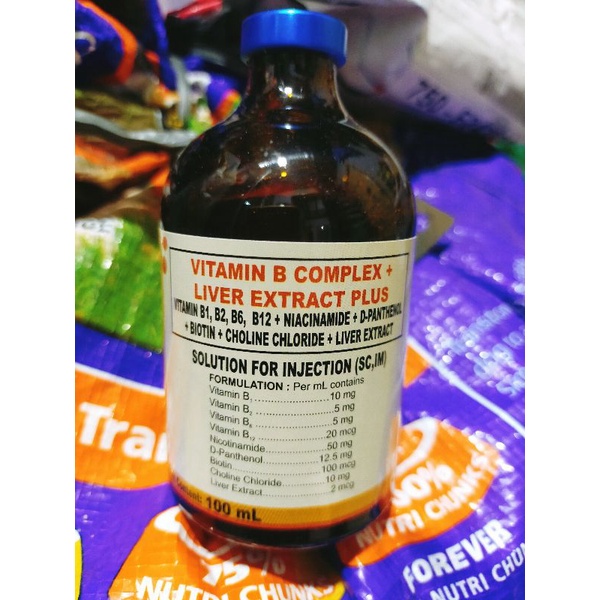NUTRIVET VITAMIN B COMPLEX+ LIVER EXTRACT PLUS 100ML FOR ALL TYPES OF ...