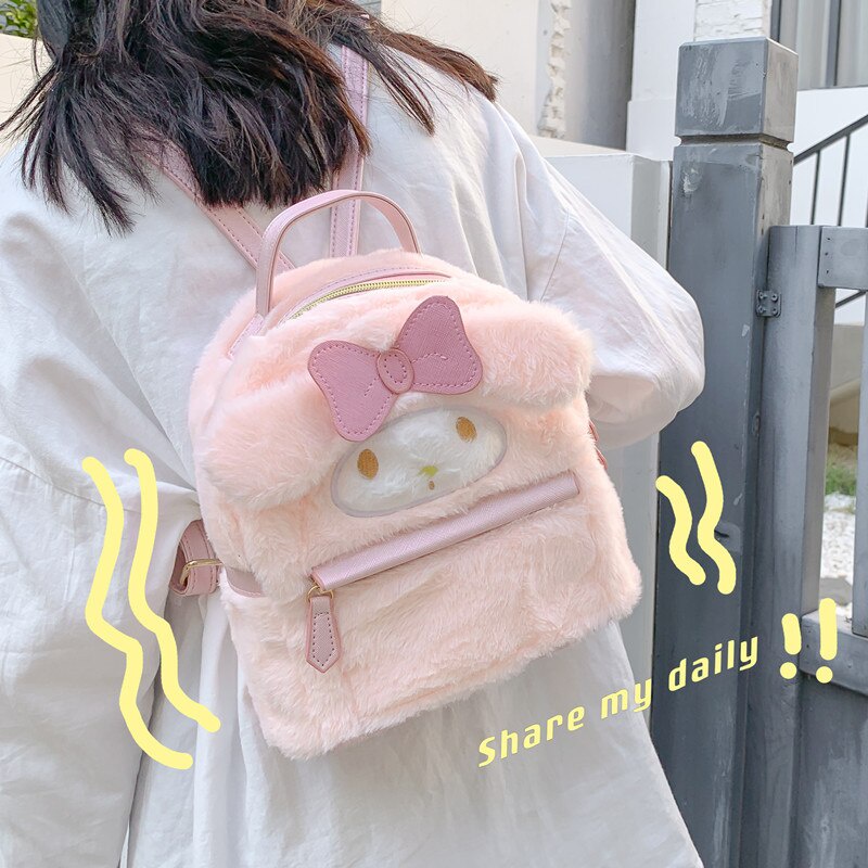 90nk Hello Kitty Backpack Bags Kuromi My Melody Japanese Jk Lolita Wind ...