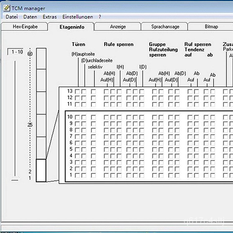 lift parts TCM Manager test Tool Program Modify Parameters MC1 MC2 ...