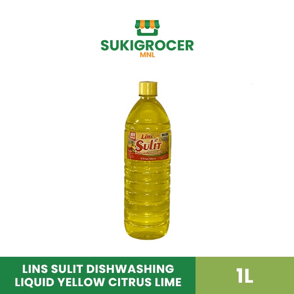 Lins Sulit Dishwashing Liquid Yellow Citrus Lime 1l Shopee Philippines