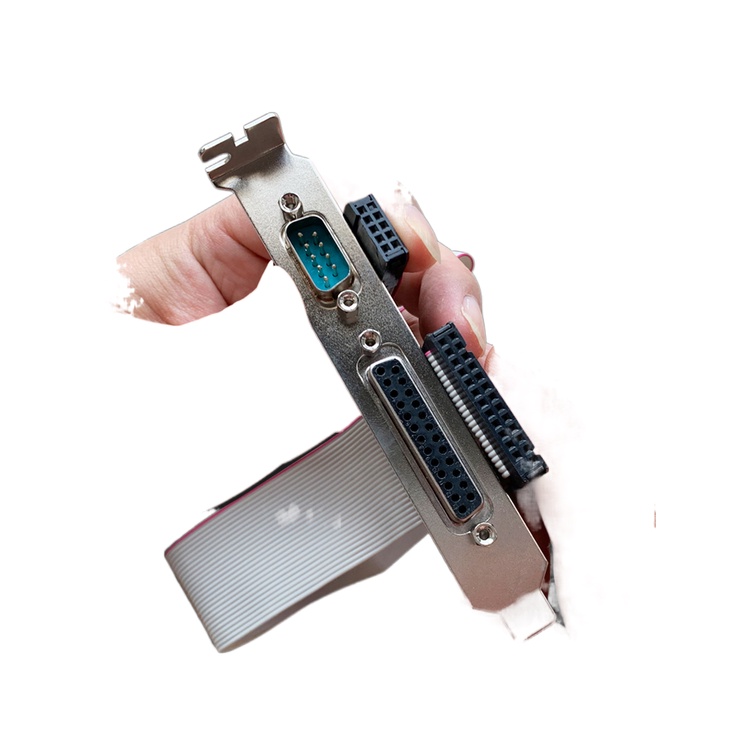 25hole parallel port + 9pin serial port extension line baffle line