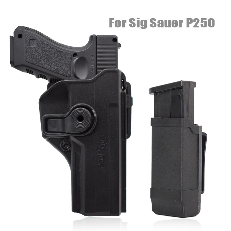 Military Tactical P250 Gun Holster for SIG SAUER P250 Full Size Belt ...