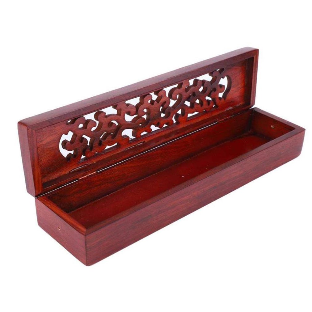 √Incense Box Rosewood Holder For Stick Incense Sticks Assorted Buddhist