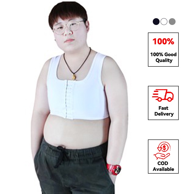 ☫front Buckle Short Chest Binder Crop Tops Breast Binder Lesbian Trans Tomboy Vest 3 Colours 3016