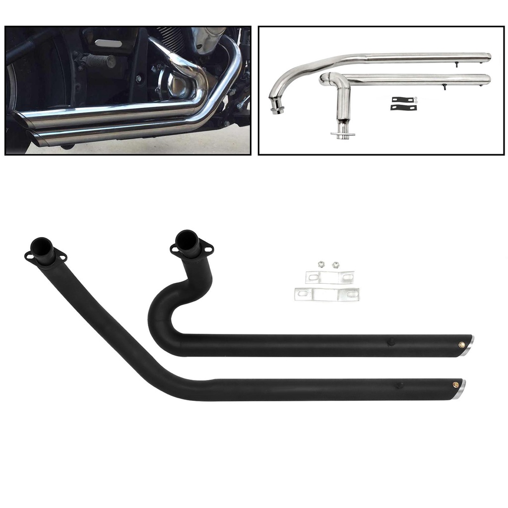 Motorcycle Exhaust Pipe Muffler Exhaust System Shortshots Staggered