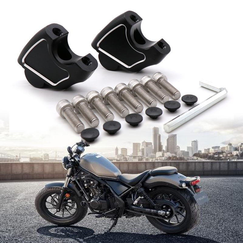 CMX500 Motorcycle Handlebar Riser Mount Clamp For Honda CMX500 Rebel500 ...