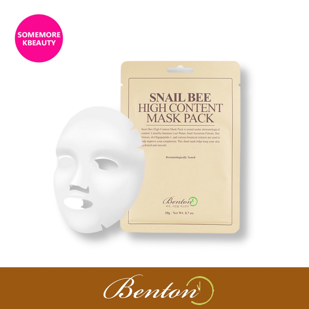 ♝BENTON Snail Bee High Content Mask Pack 20g | Shopee Philippines