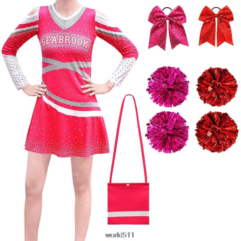Girls Dress Halloween Costumes Zombies 2 Addison Cosplay Cheerleader