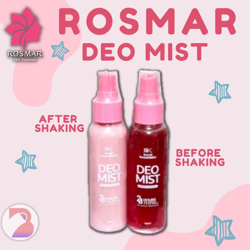 ⊕ ☢[ONHAND] ROSMAR DEO MIST (Safe for teens, pregnant and lactating