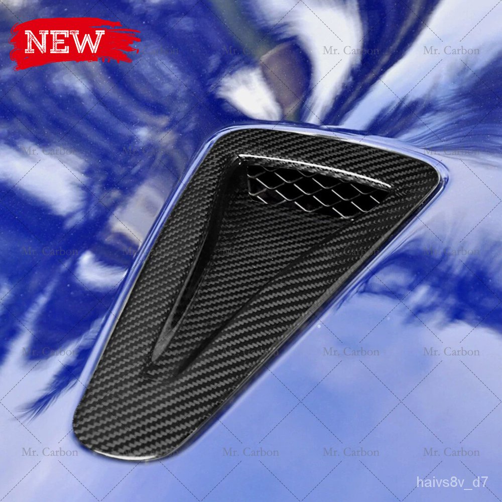 FOR R35 GTR OEM STYLE CARBON FIBER HOOD VENTS 2PCS TRIM BODY KIT TUNING