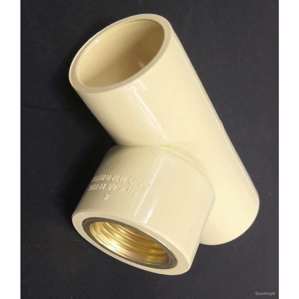 ASTM D2846 NSF certificate CPVC pipe fittings cpvc 3/4 * 1/2 Tee with