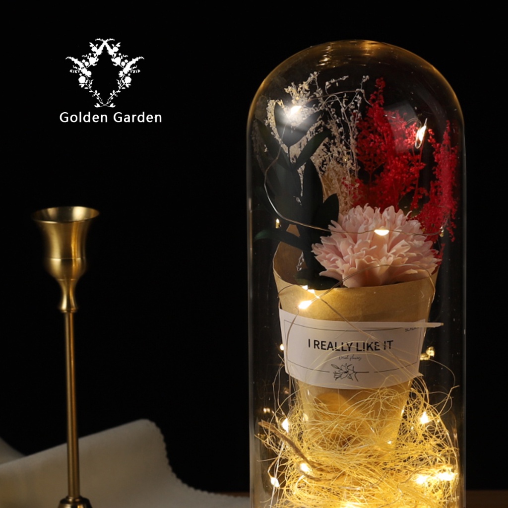 Enchanted Rose Flower Lamp eternal rose with light eternal rose dome