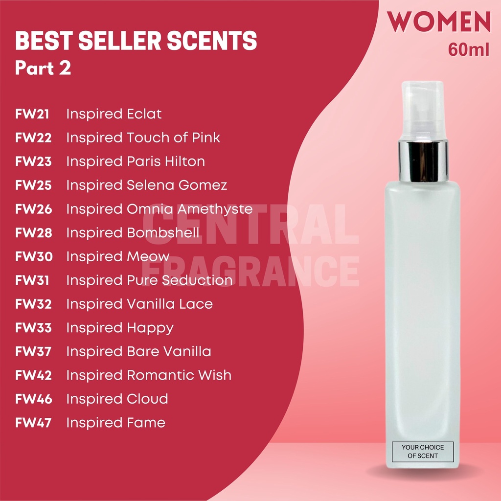 COD - ( PART 2 ) 60ml Oil Based Perfume for WOMEN by CENTRAL FRAGRANCE ...