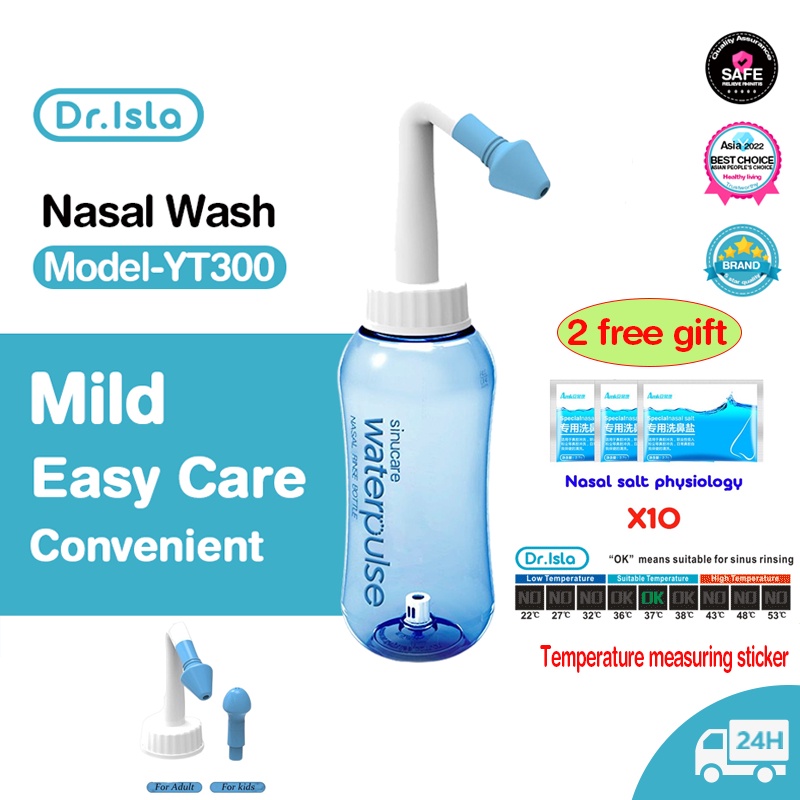Dr.isla Nasal Wash Nose Cleaner Neti Pot For Sinus Including 1 Nose
