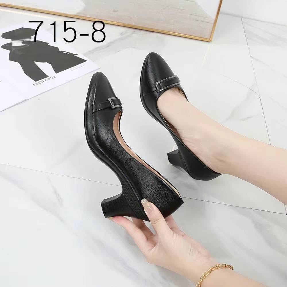 Capomos work shoes for women black etiquette high heels School Shoes 35 ...